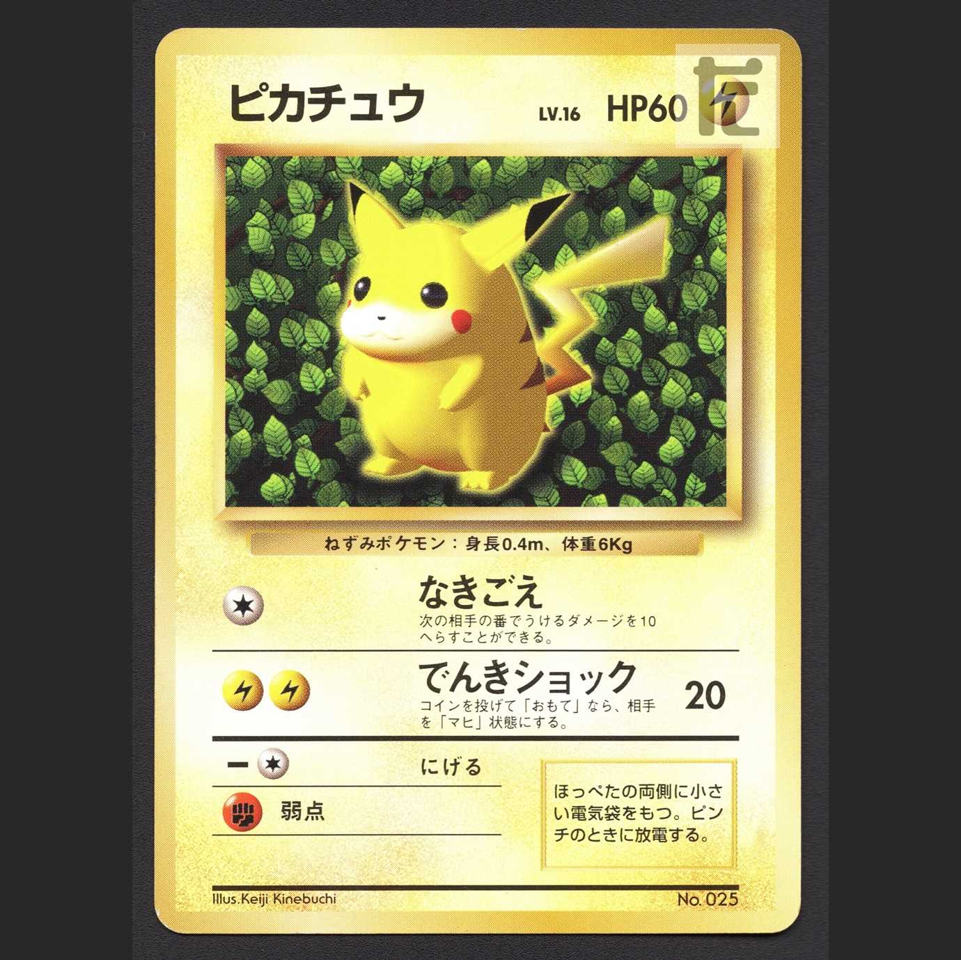 ピカチュウ LV.16【プレイド】旧裏 すぐわかるポケモンカードの遊びか