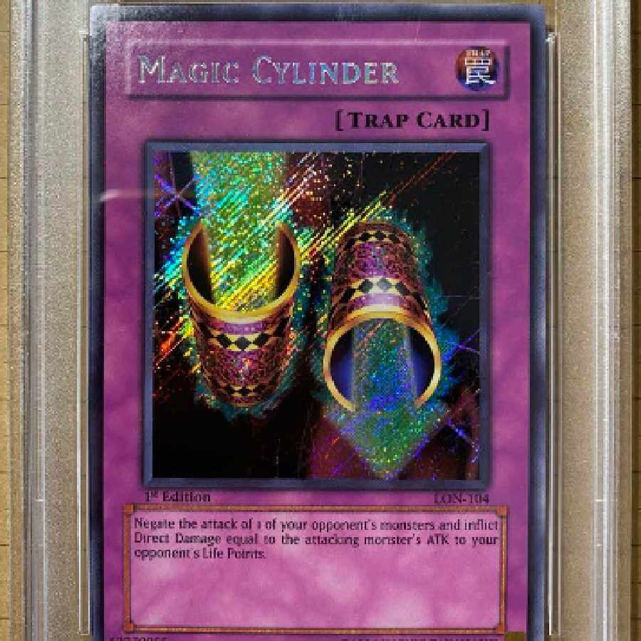 遊戯王 魔法の筒 アジア 1st シークレットPSA9 PSA9 遊戯王旧アジア