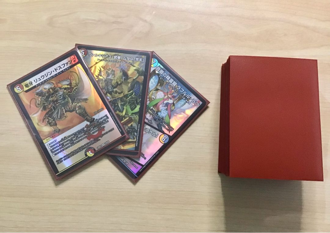 デュエマ 本格構築 【赤白サムライ】 デッキ＆二重スリーブ