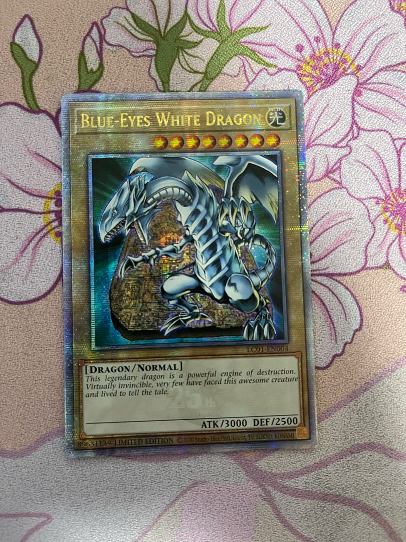 青眼の白龍 浮世絵風 ブルーアイズホワイトドラゴン 25th 切手なし3個