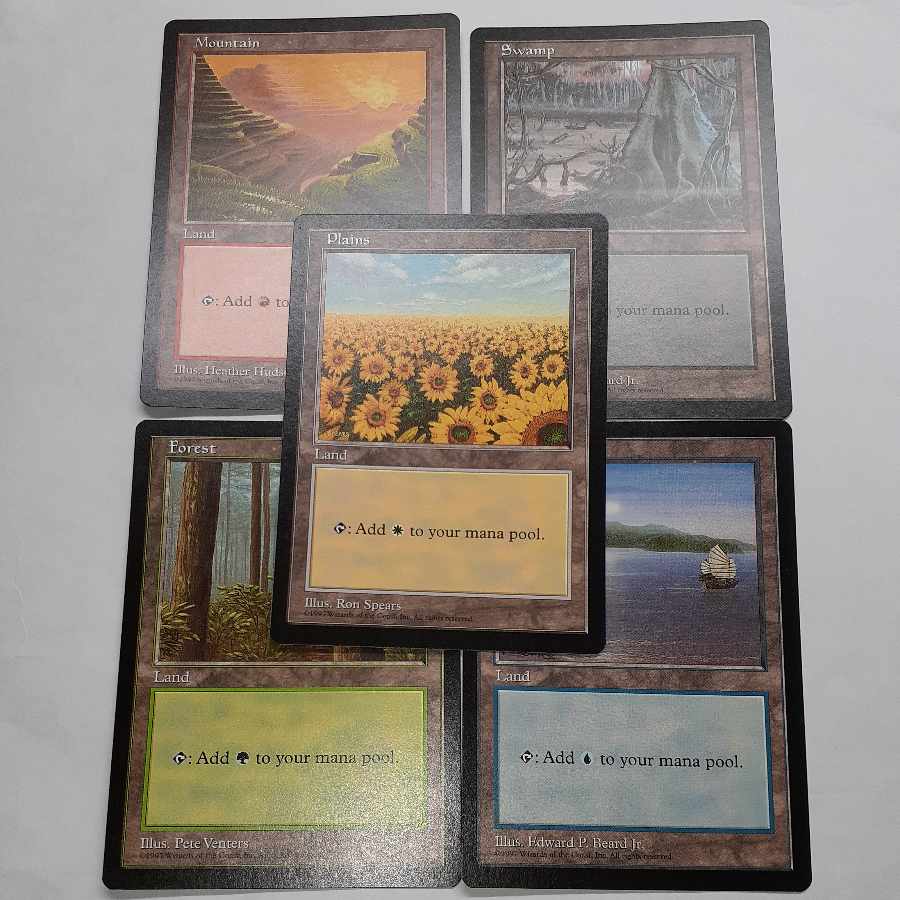 MTG APAC Land 5-card set Sunflower Plains Hong Kong Island etc. 5