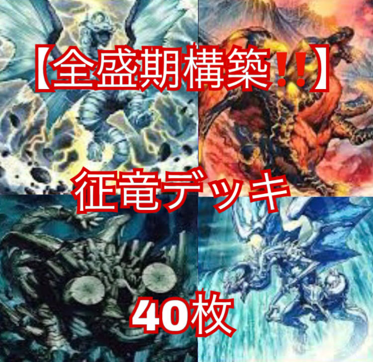 遊戯王【全盛期構築！！】征竜デッキ40枚 1枚の通販 メデューサの