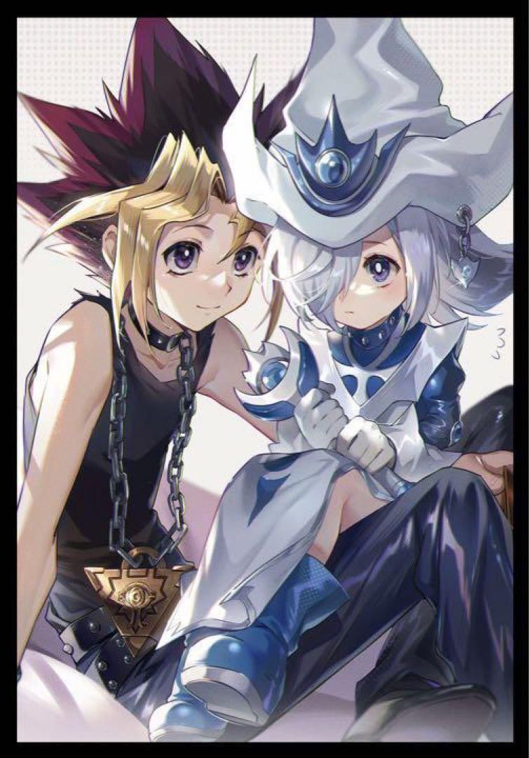 遊戯王」武藤遊戯＆サイレントマジシャン スリーブ 新品未使用の通販