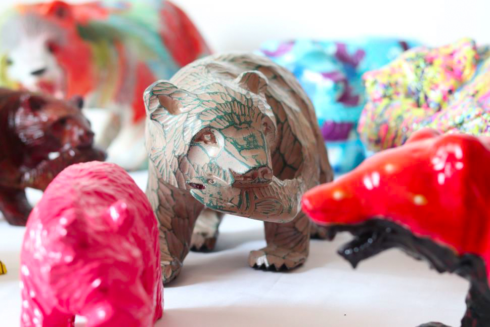 real local 金沢【金沢】4/4（月）から八百萬本舗で開催！ 木彫りの熊