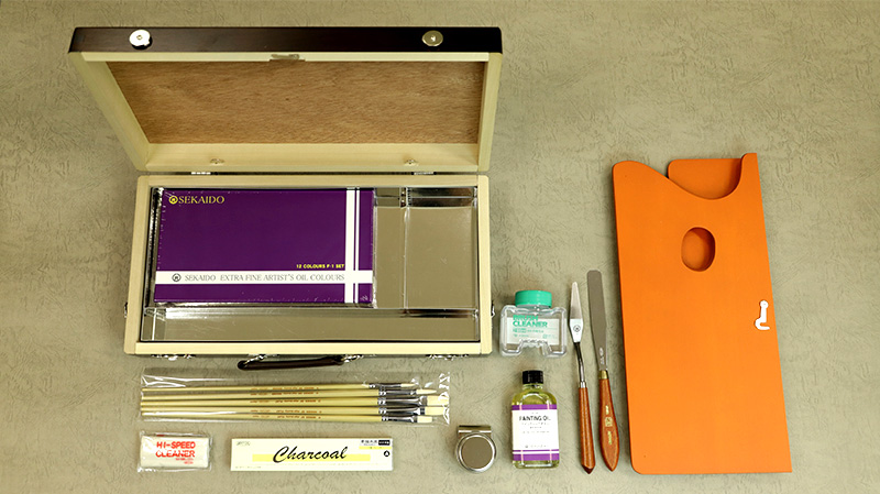 油絵セット｜初心者にオススメの「世界堂 油彩画箱セット」をご紹介