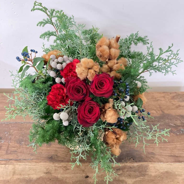 クリスマスアレンジメント 004 AR-004（カラー：グリーン）｜森の香り