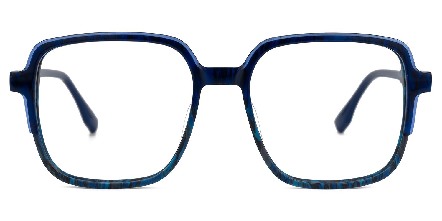 Monty Square Blue Glasses