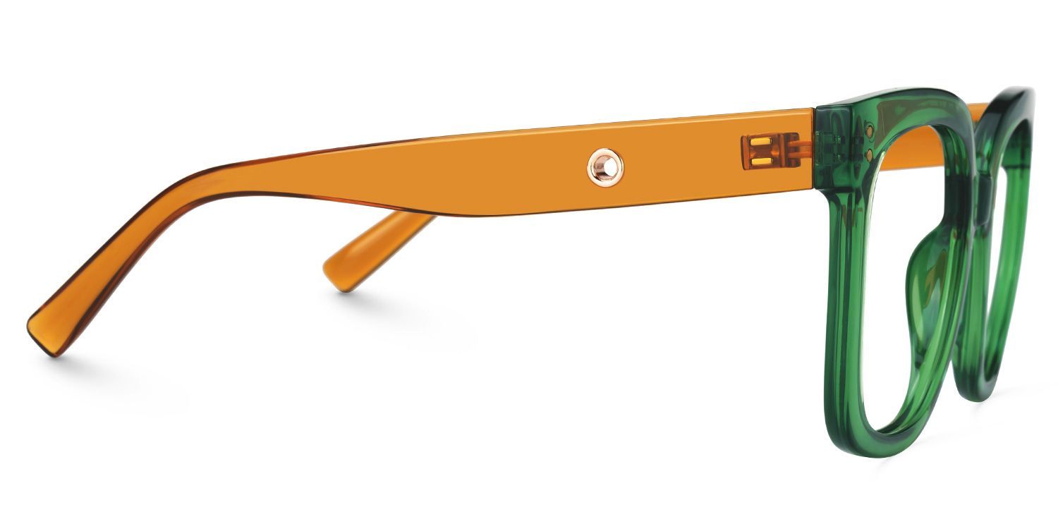 TR90 Ebony Eyeglasses, Ebony Square Glasses -Zeelool Glasses