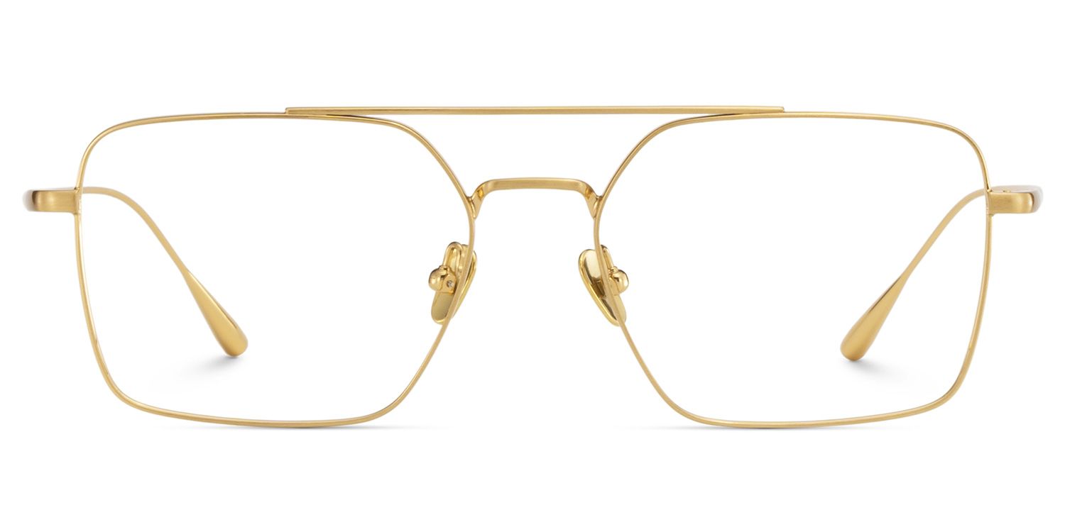 Jensen Eyeglasses in Aviator Gold Frame | Zeelool