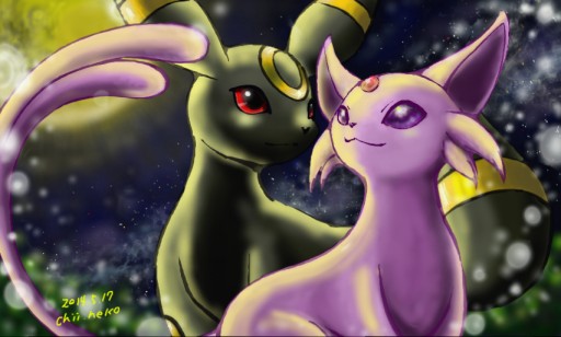 Colors Live - エーフィ&ブラッキー by chii.neko