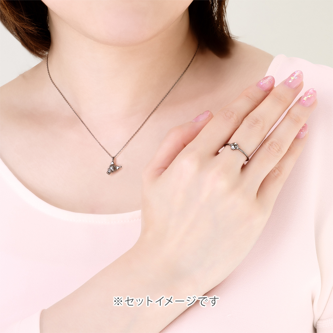 My Melody クロミ ネックレス シルバー（ブラックコーティング