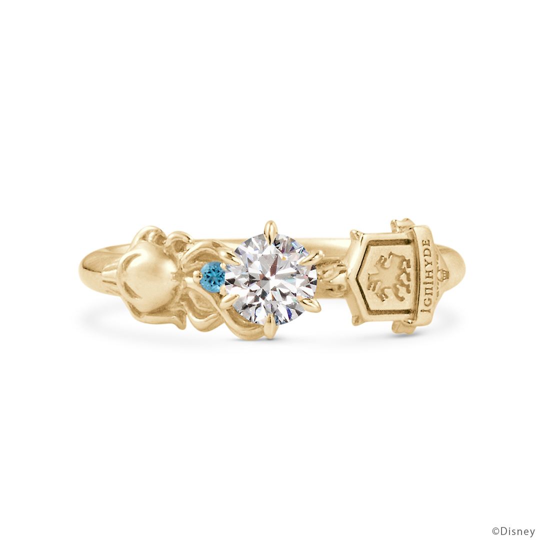 モチーフリング「イグニハイド寮」 K18イエローゴールド（ダイヤ込