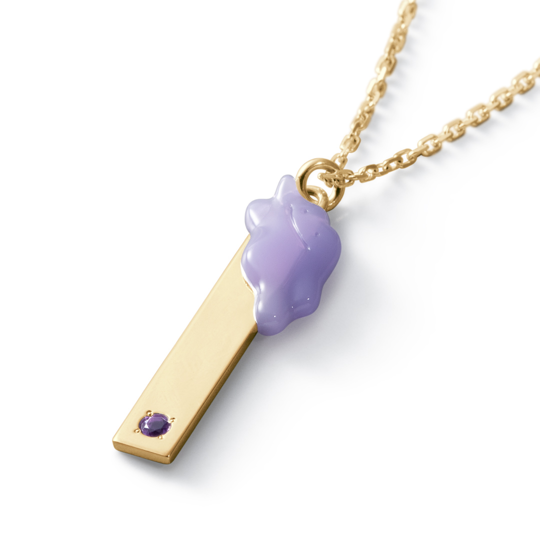 メタモン＆プレートネックレス K18イエローゴールド