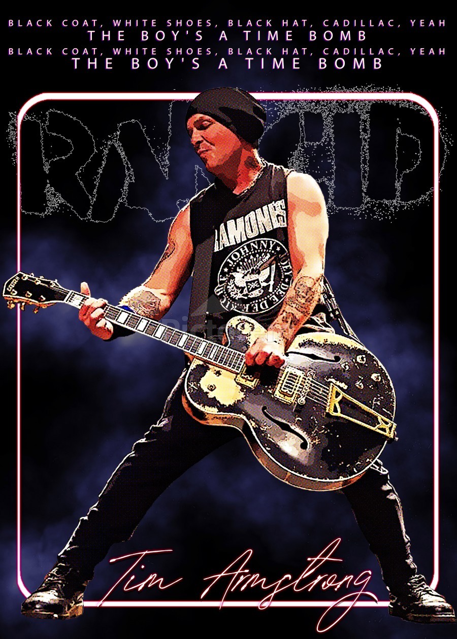 Tim Armstrong Rancid by Gunawan Rb Wall Art