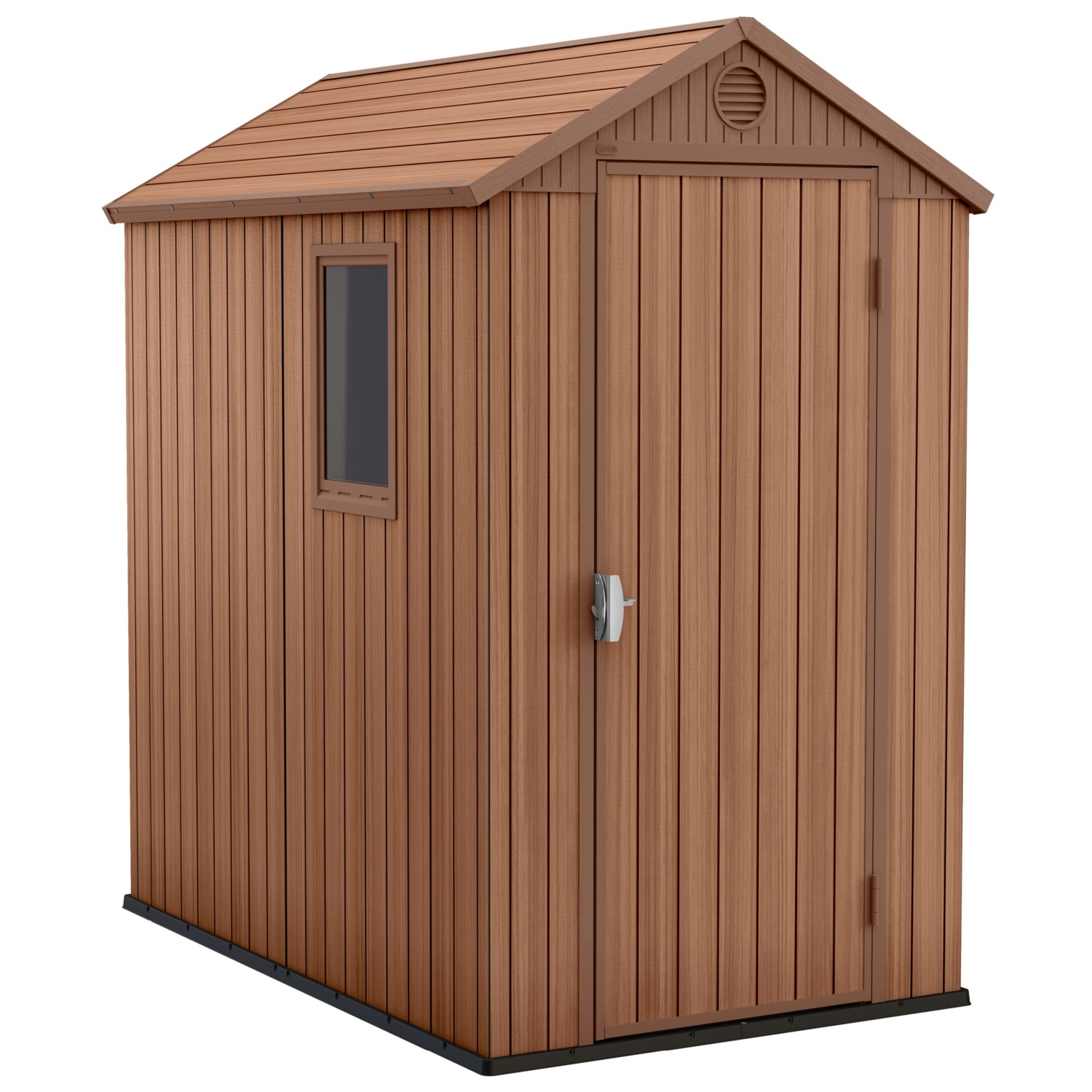 KETER Gerätehaus Darwin 4x6, Braun, 125.8 x 184.5 x 205 cm | ALDI