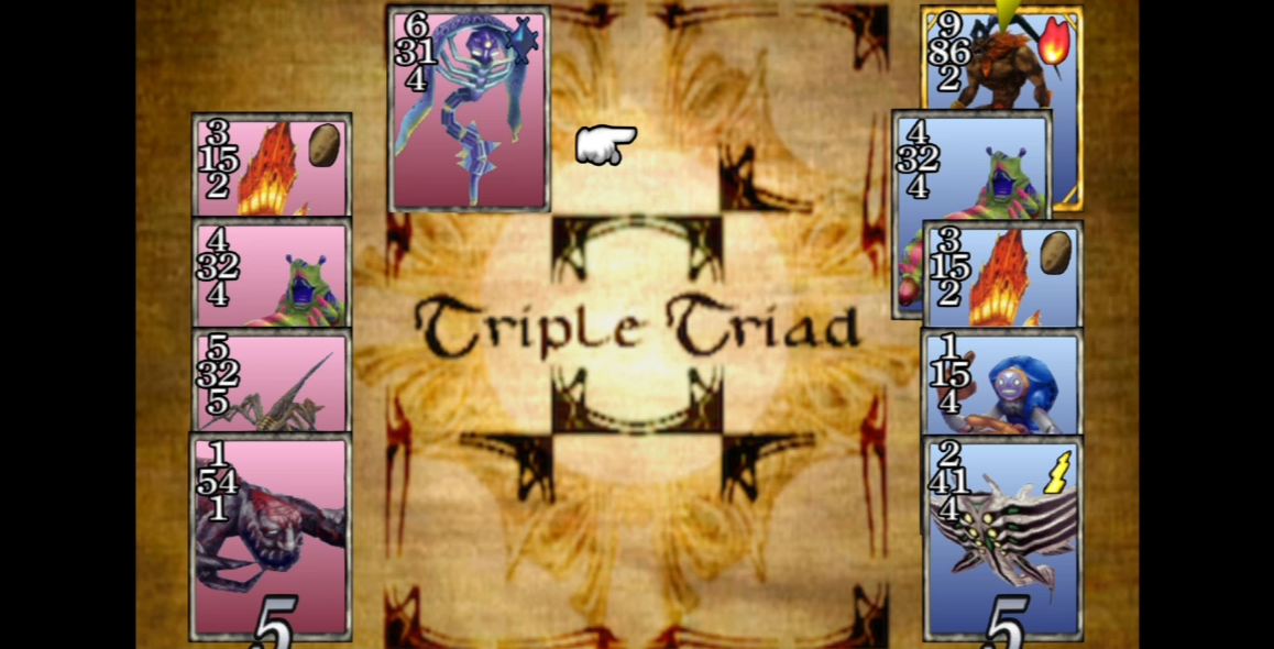 FF8】カードゲーム「トリプルトライアド」のやり方と序盤の攻略法