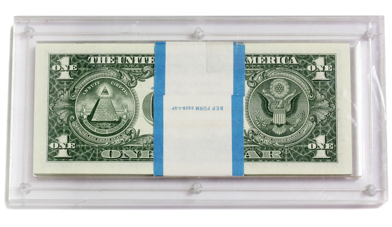 アメリカ 1957年B 1ドル紙幣×100枚 U16068601A 完未品 | 収集ワールド