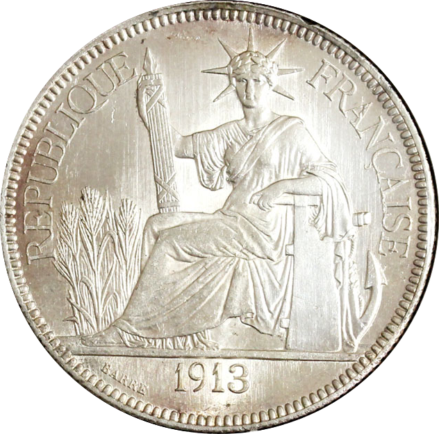 フランス領 インドシナ 1913年 1ピアストル 未使用 | 収集ワールド