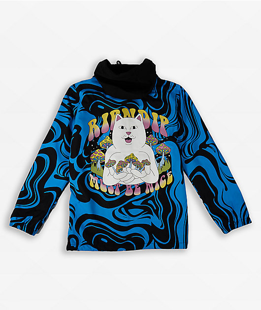 RIPNDIP Trippy Treat Black & Blue 10K Snowboard Jacket 2023 | Zumiez