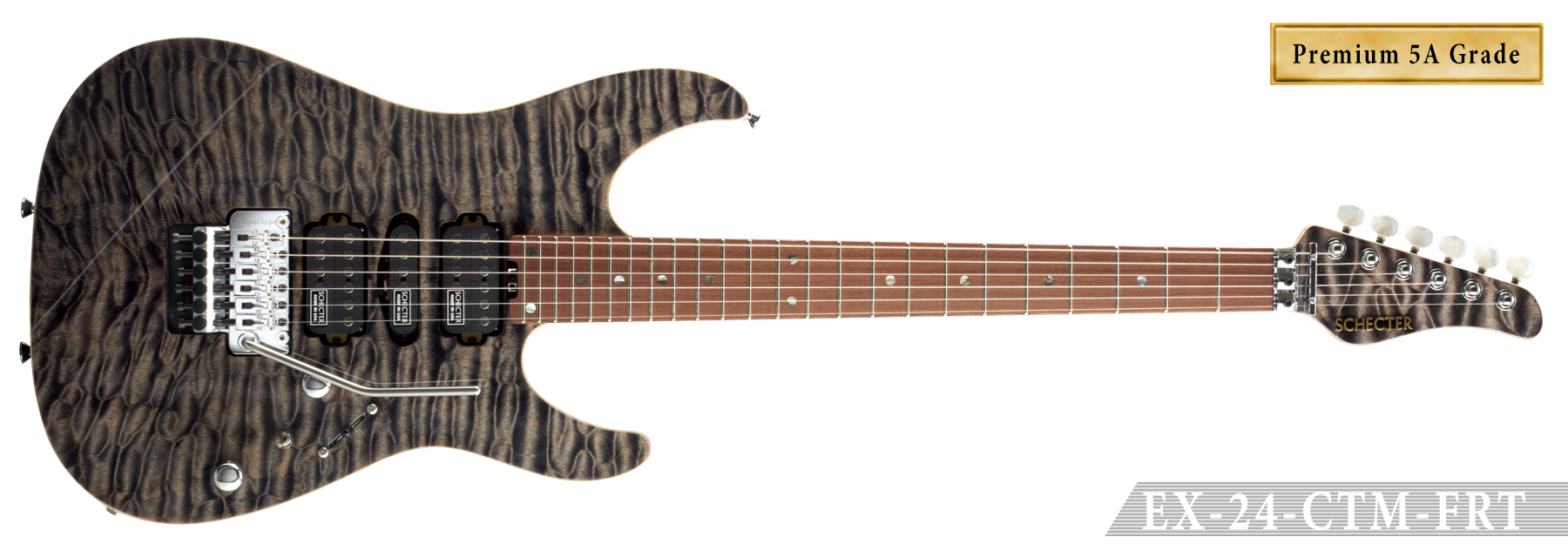 SCHECTER EX-22-CTM-FRT Premium 5A Grade | SCHECTER