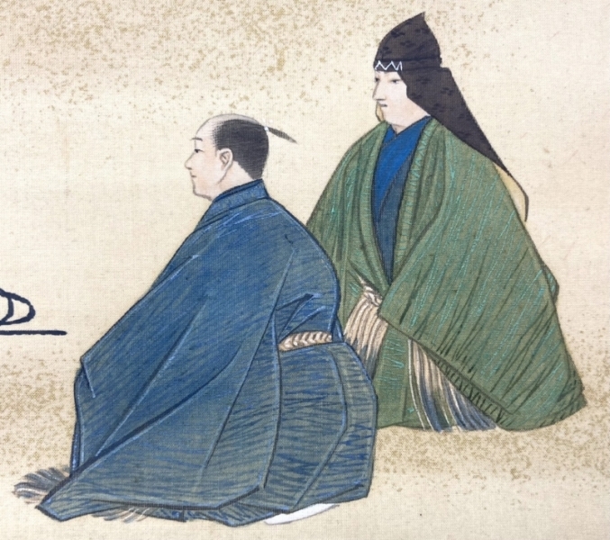 川端玉章「俊寛」掛軸 絹本 肉筆 共箱 二重箱 Gyokusyo Kawabata