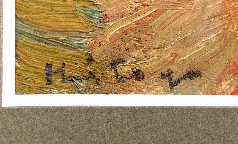 ◇真作◇甲斐仁代「静物」ハガキ 油彩画 絵画 肉筆 共シール 深沢紅子