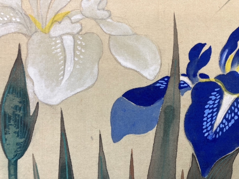 ☆売却済 1／22 ☆ 徳岡神泉「花鳥画」絹本 肉筆 絵画|サムライ