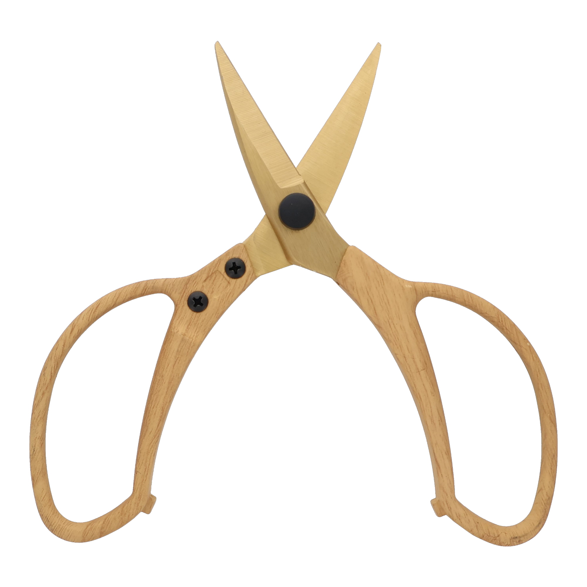 A821 鋏（ハサミ） 植木鋏 Wood Style チタンコーティング 植木鋏