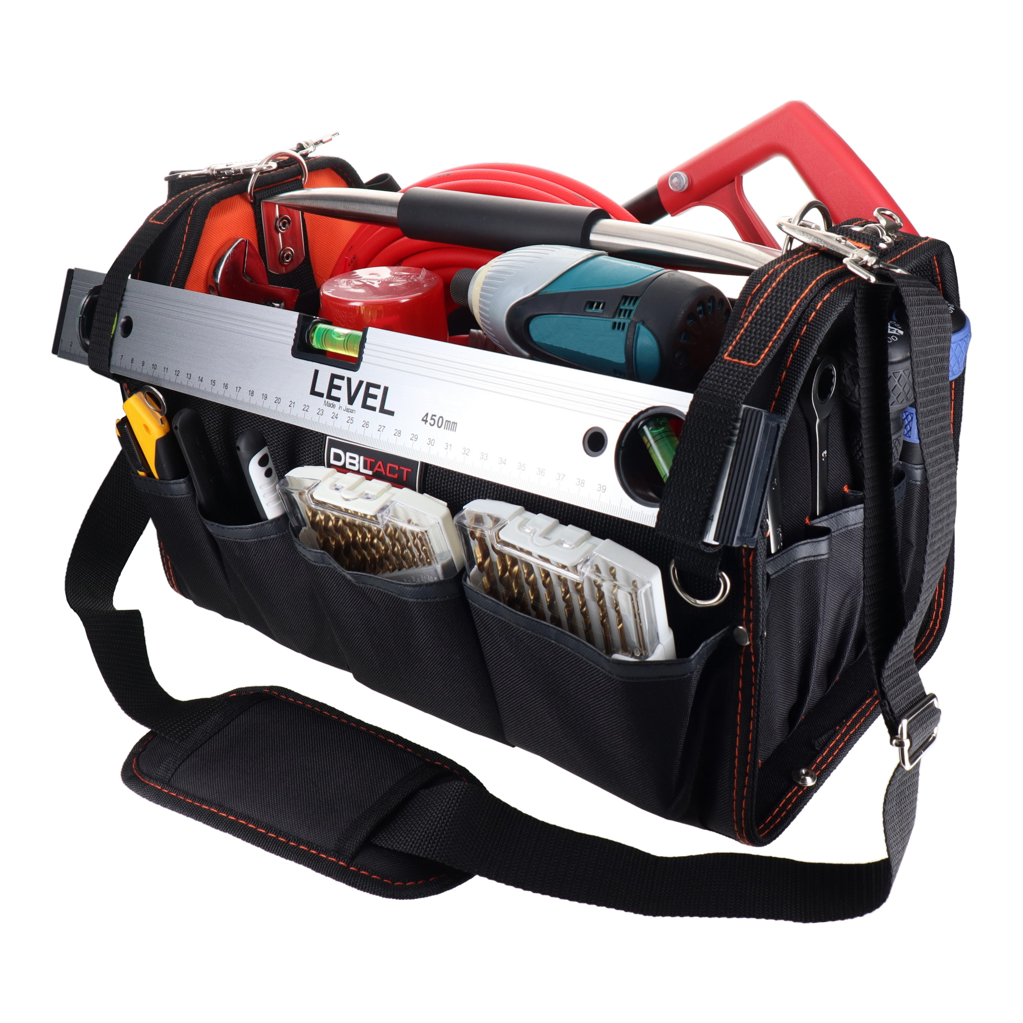 DT-SRB-420 工具収納 工具バック オープンキャリーバッグ オレンジ