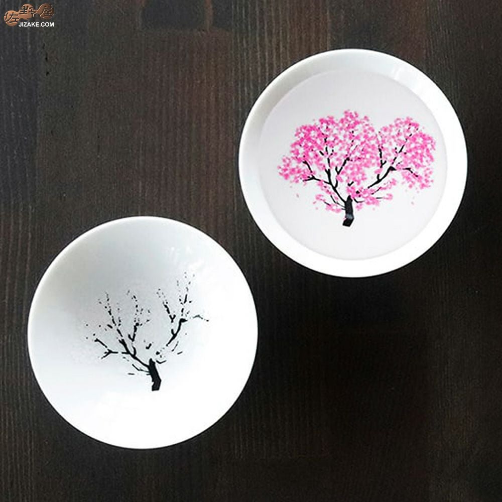 箱入】冷感桜 白平盃 ペアセット | 日本酒専門店 佐野屋 JIZAKE.COM