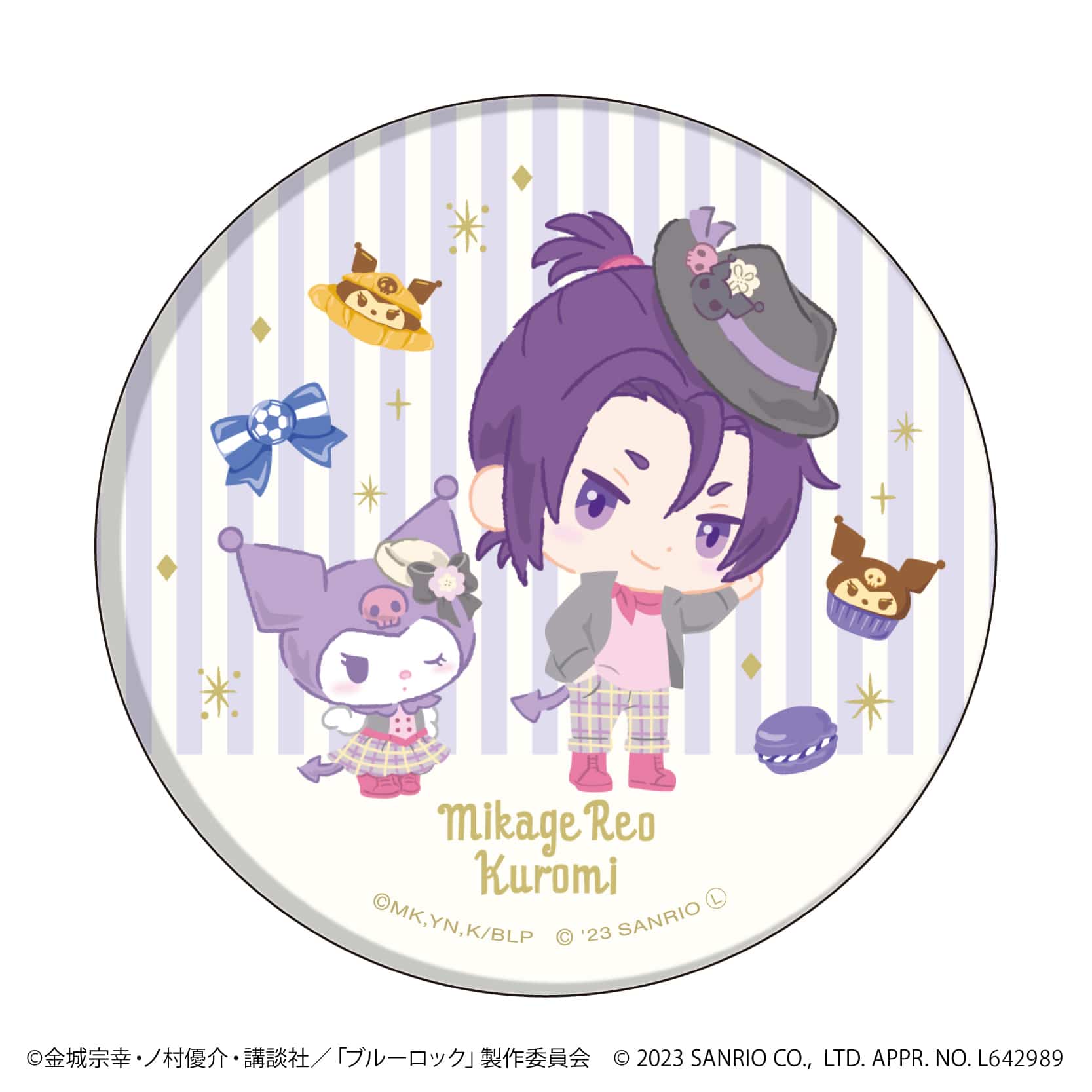 TVアニメ『ブルーロック』×サンリオキャラクターズ｜缶バッジ「TV