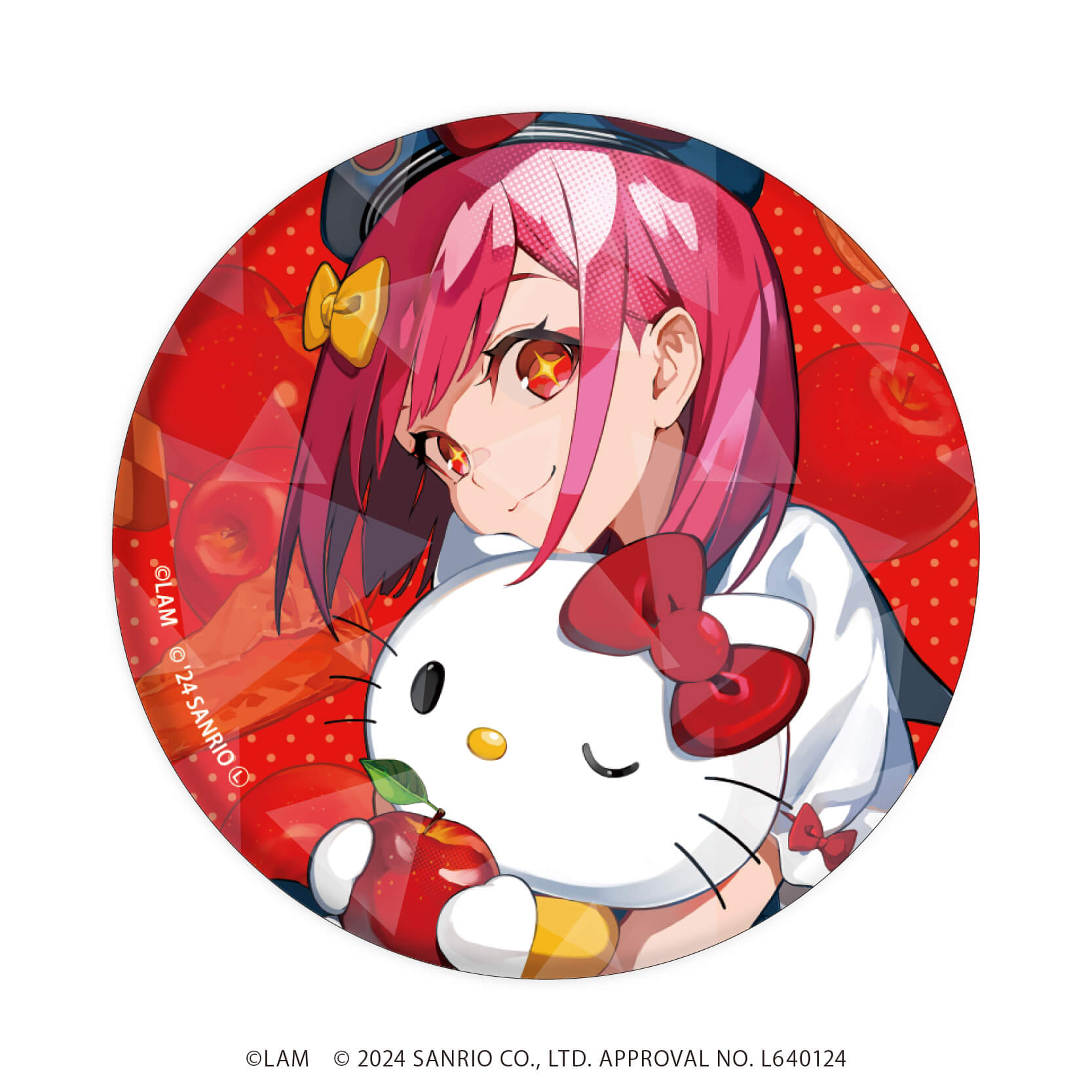 LAM×サンリオキャラクターズ｜ホログラム缶バッジ(65mm)「LAM×サンリオ