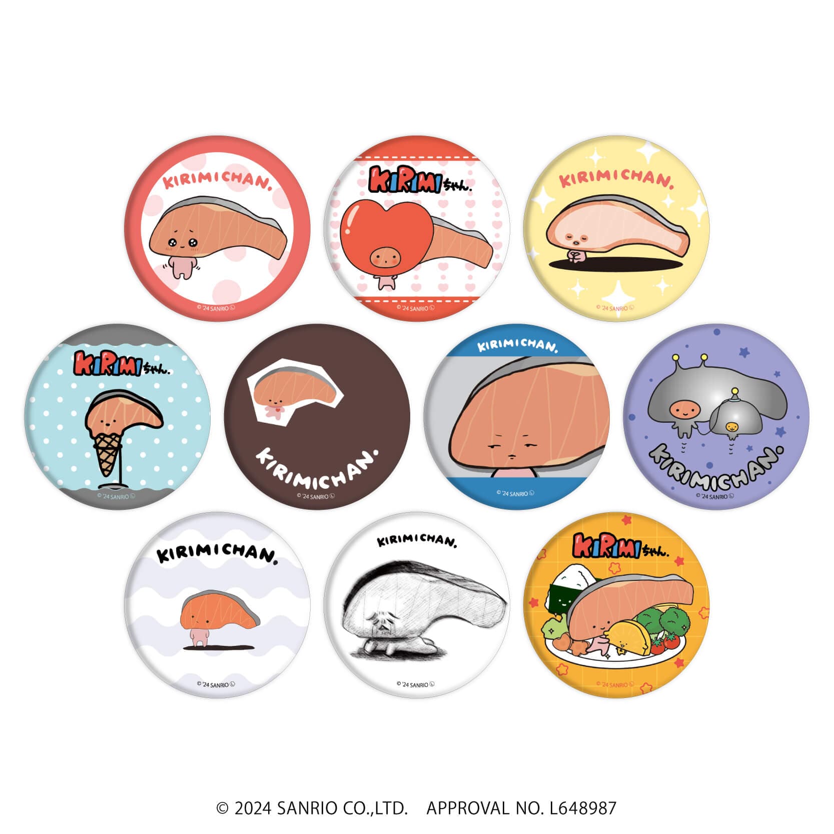 KIRIMIちゃん.｜缶バッジ「KIRIMIちゃん.」01/コンプリートBOX(全10種