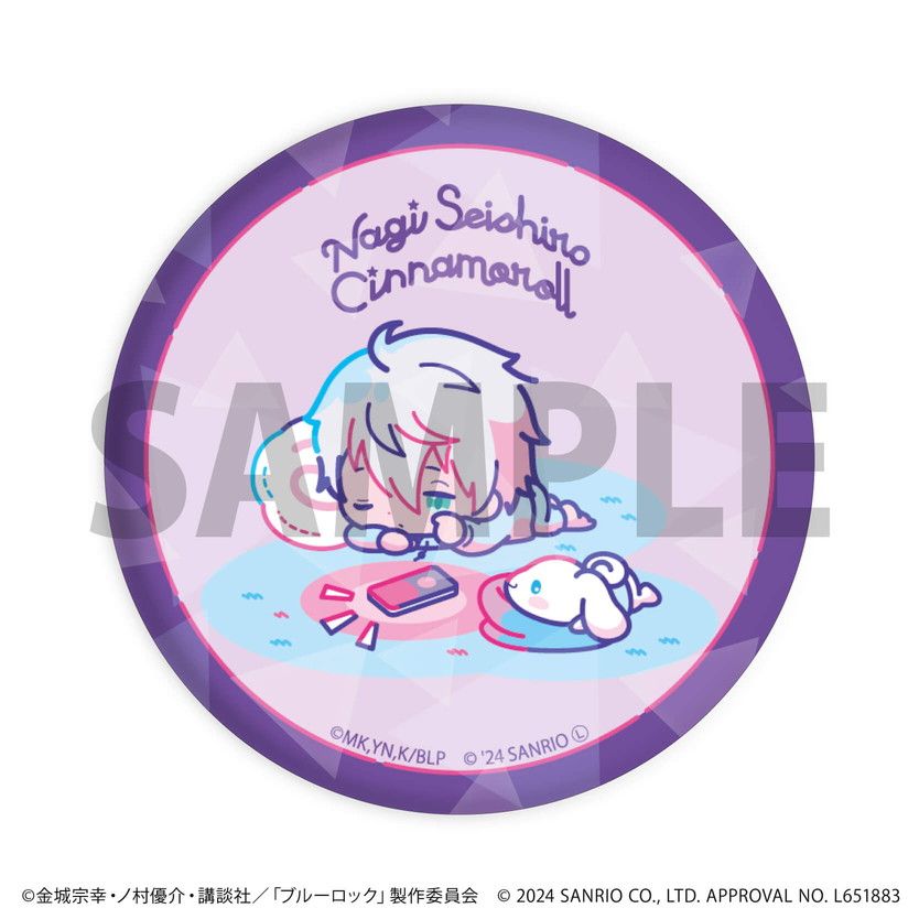TVアニメ『ブルーロック』×サンリオキャラクターズ｜ホログラム缶