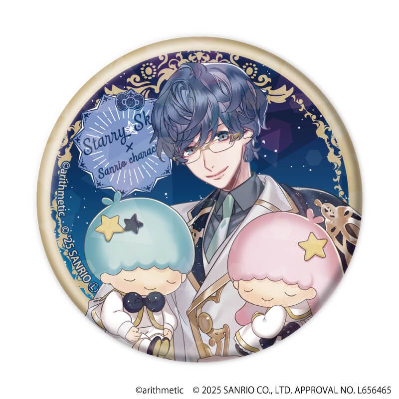 Starry☆Sky×サンリオキャラクターズ｜ホログラム缶バッジ(57mm