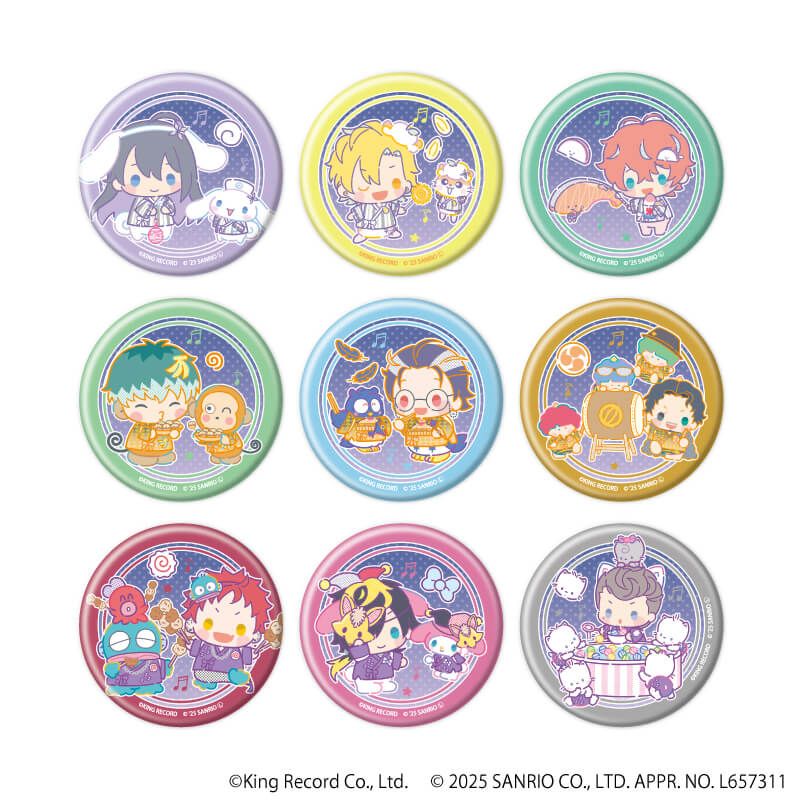 ヒプノシスマイク SANRIO NAKAYOKU EDIT｜マット加工缶バッジ