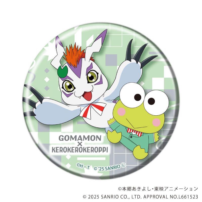 デジモンアドベンチャー×サンリオキャラクターズ｜缶バッジ「デジモン