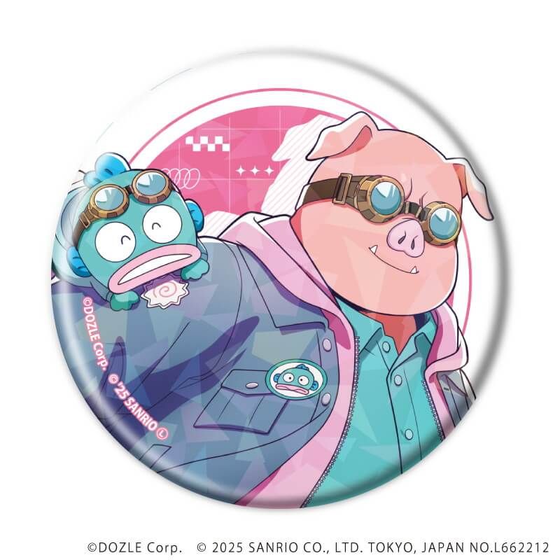 ドズル社×はぴだんぶい｜ホログラム缶バッジ(57mm)「ドズル社×はぴだん