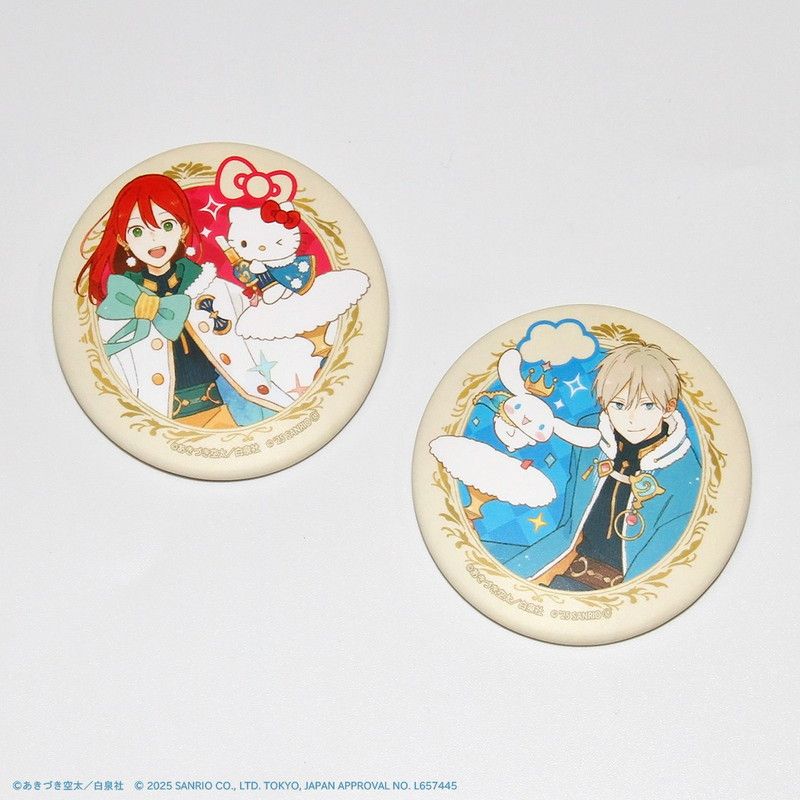 赤髪の白雪姫×サンリオキャラクターズ｜マット加工缶バッジ(57mm)「赤