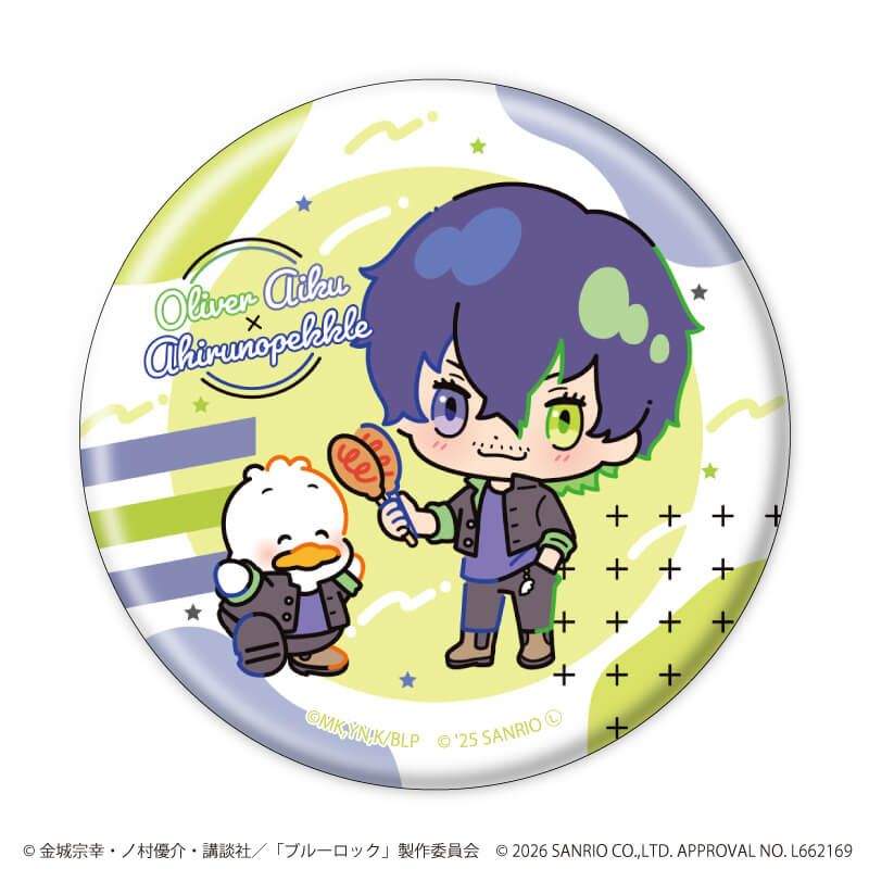 TVアニメ『ブルーロック』×サンリオキャラクターズ｜缶バッジ「TV