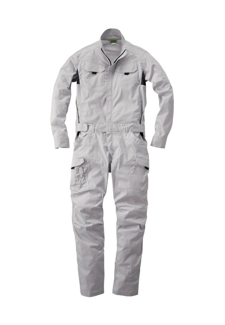 SOWA 39020 桑和 ローウェスト 脇メッシュ ストレッチつなぎ服【通年用