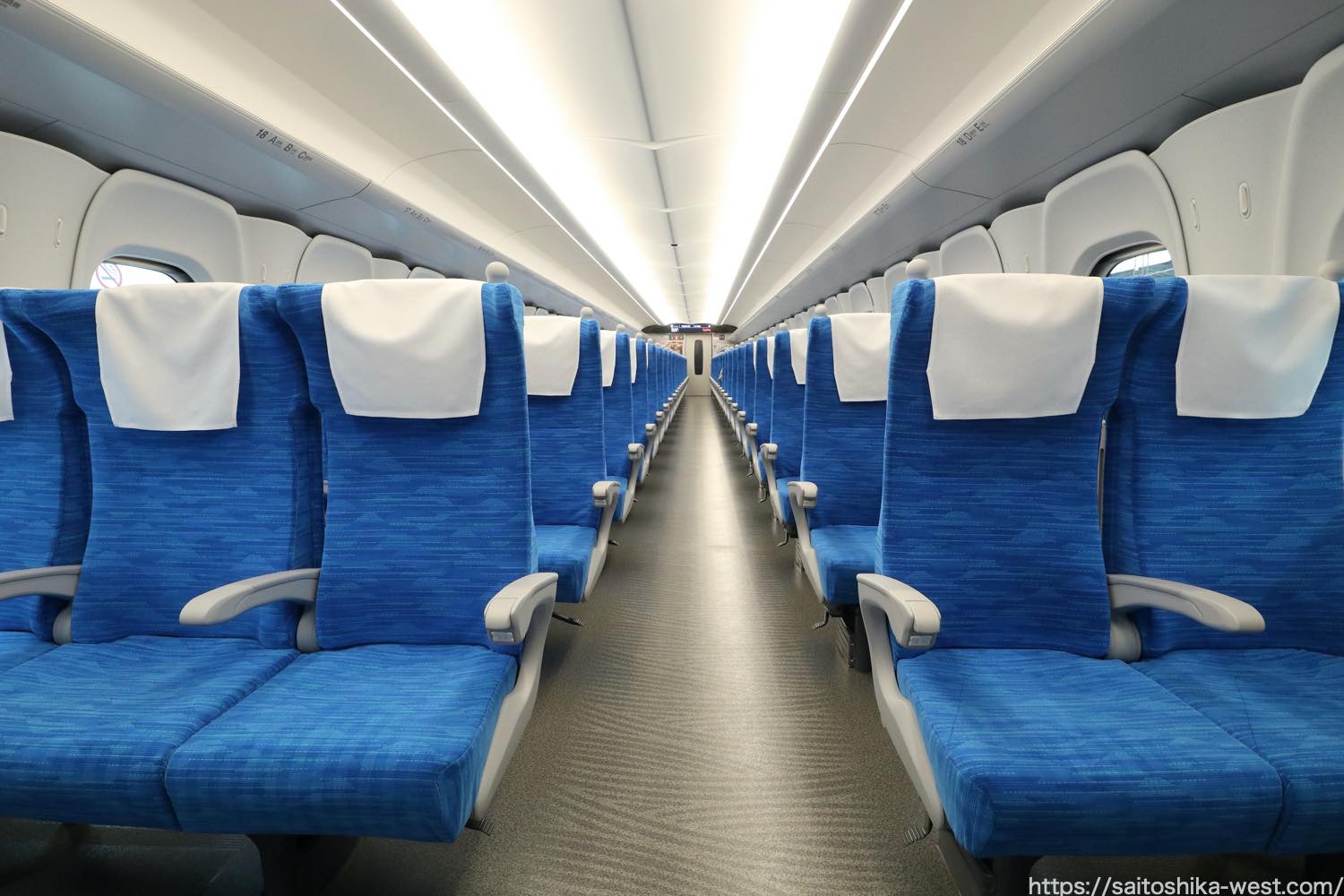 東海道・山陽新幹線ーN700S系電車（普通車の車内編） | Re