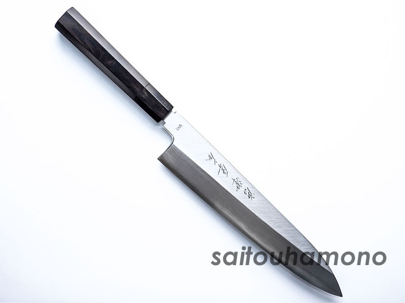唐津厚広V10片刃和牛刀の通販「サイトウ刃物店」