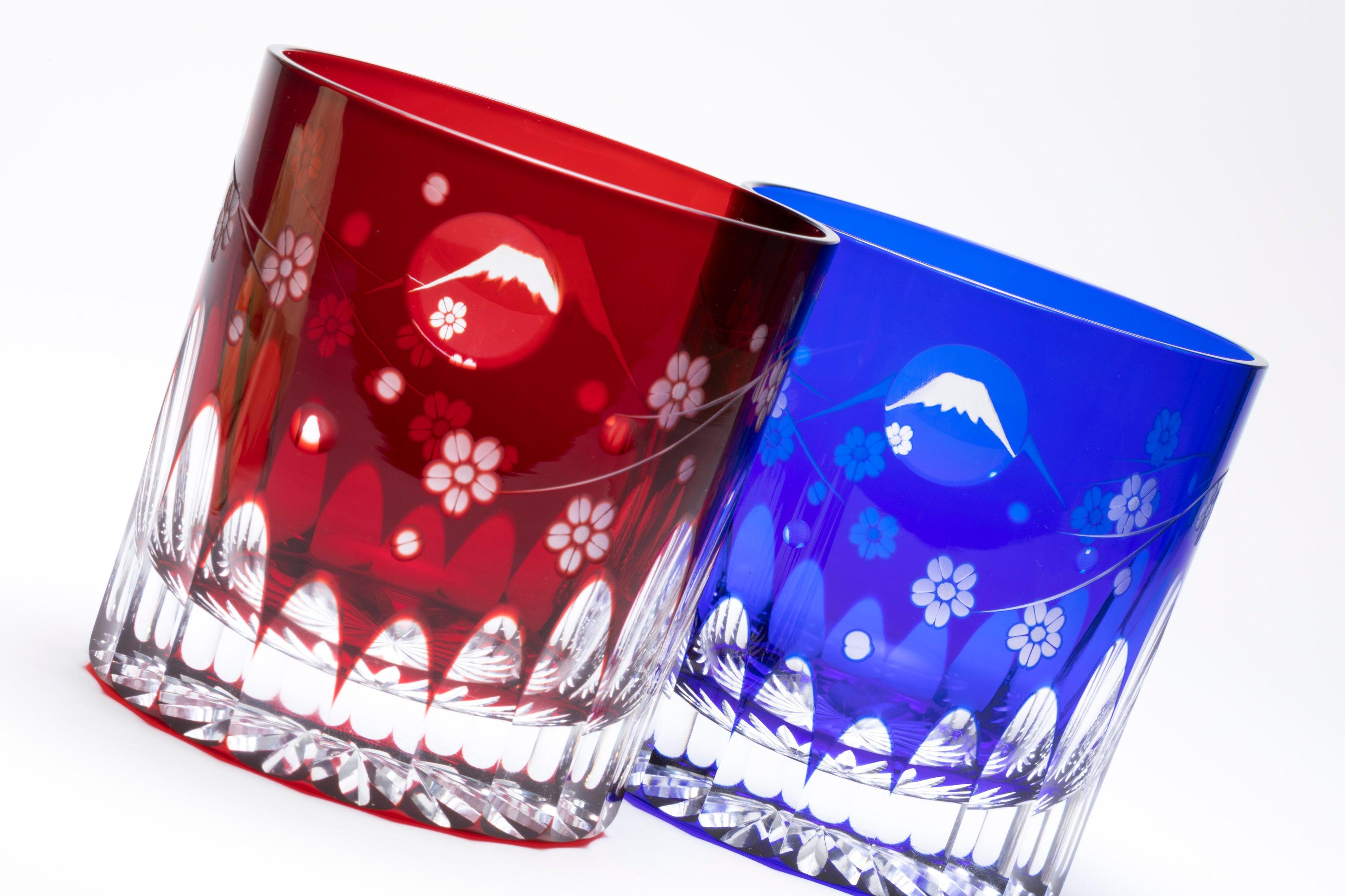 M-123-R 富士桜文様 オールド アカ – 硝子工房 彩鳳