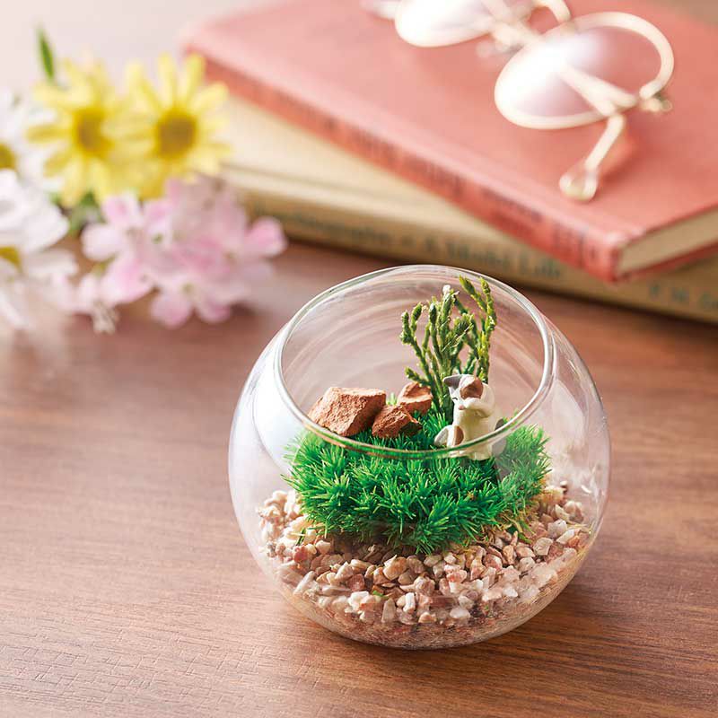 苔のテラリウム・D（猫）｜株式会社さくらほりきり