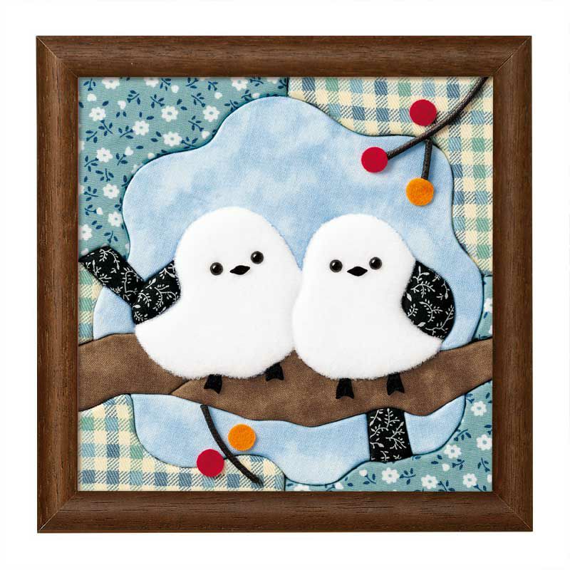 ミニフレーム・なかよしシマエナガ｜株式会社さくらほりきり