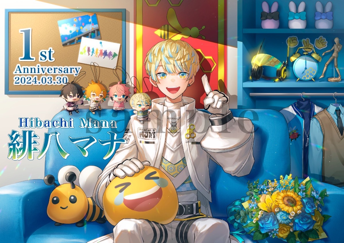 🎂にじさんじ所属 緋八マナさんの誕生日(2024)を一緒に駅ポスターで