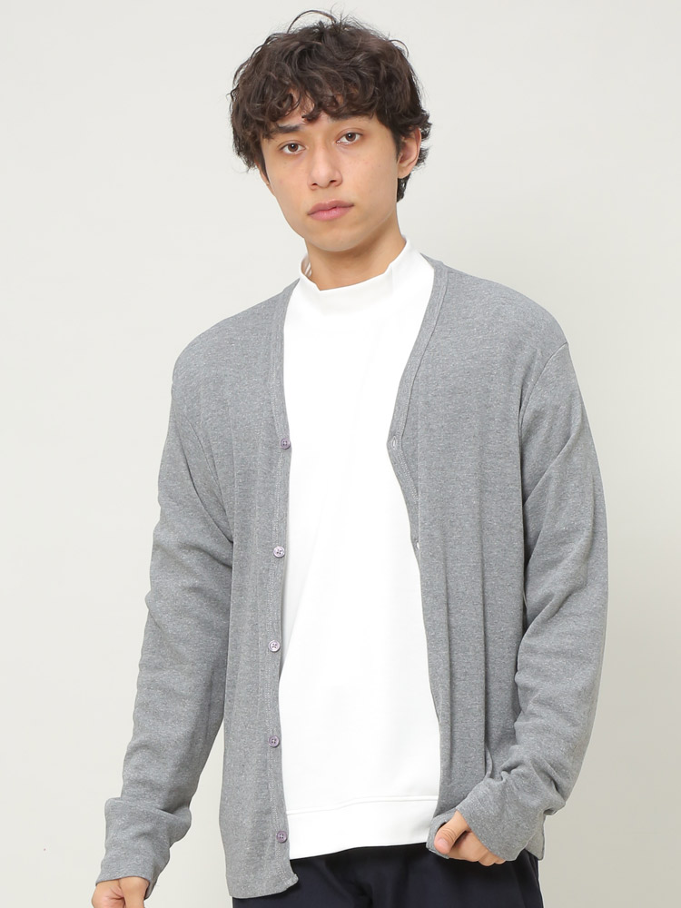 カーディガン メンズ WOODEN DOLL［ウッディンドール］ フライス