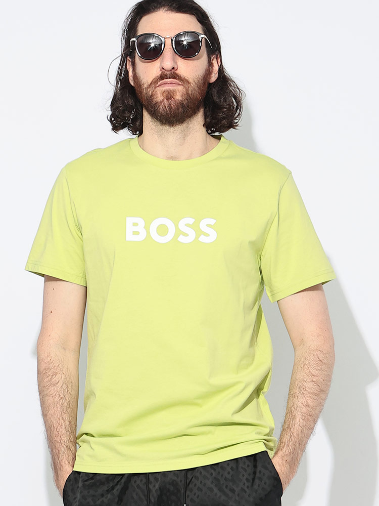 HUGO BOSS (ヒューゴボス) ロゴプリント クルーネック 半袖 Tシャツ