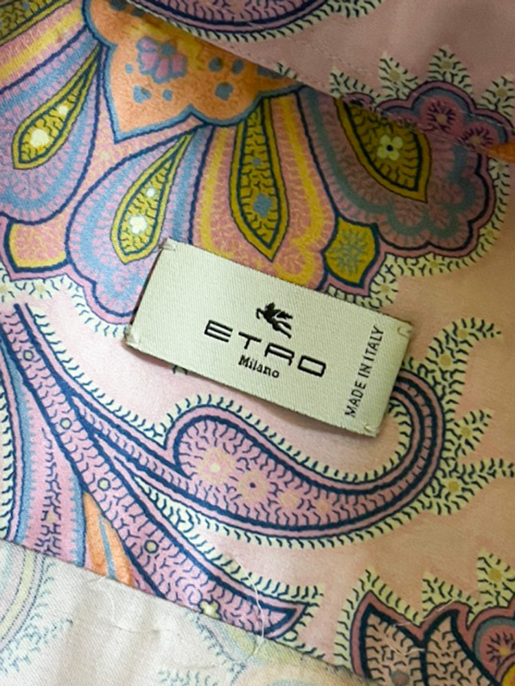 ETRO (エトロ) 綿100％ ペイズリー柄 長袖 シャツ ETMRIB0001SA5F2